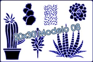 - Stencil 20x30cm Modelo 008 -